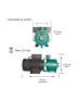 BOMBA THEBE / WEG P-11/2 NORYL 1,5 CV MONOFASICO